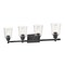 Z-Lite Bohin 4 Light Vanity, Matte Black And Clear Seedy 464-4V-MB - alternate 6